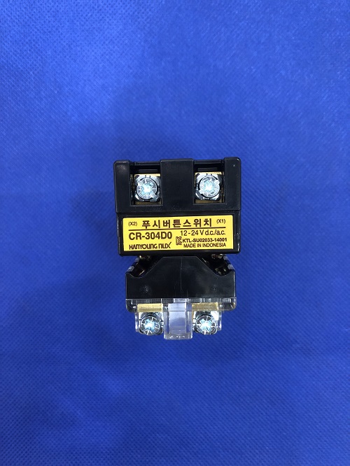 Nút nhấn có đèn LED màu đỏ phi 30 CR-304-D0-R