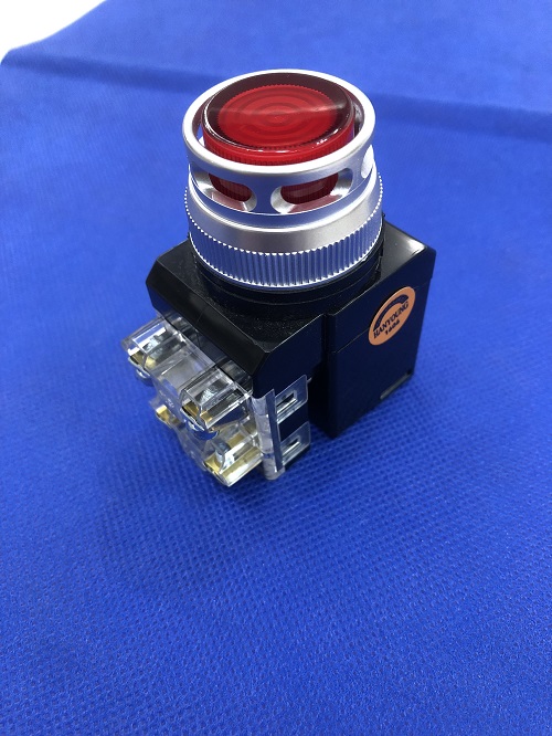 Nút nhấn có đèn LED màu đỏ phi 30 CR-304-D0-R