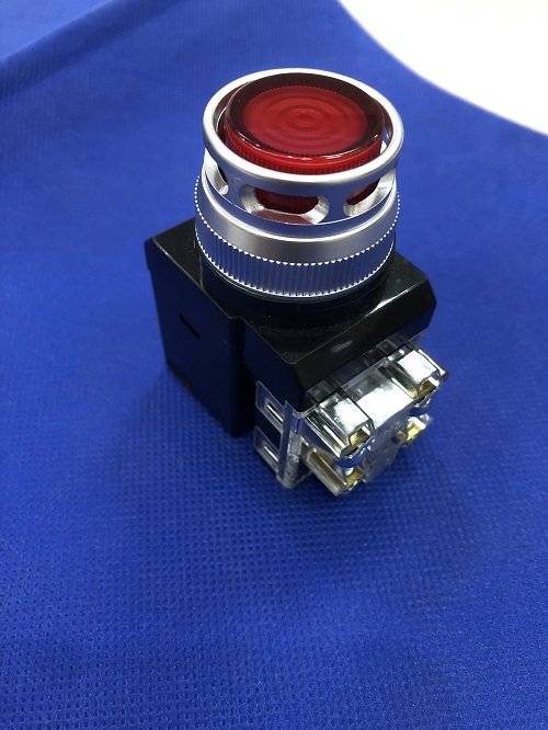 Nút nhấn có đèn LED màu đỏ phi 30 CR-304-D0-R