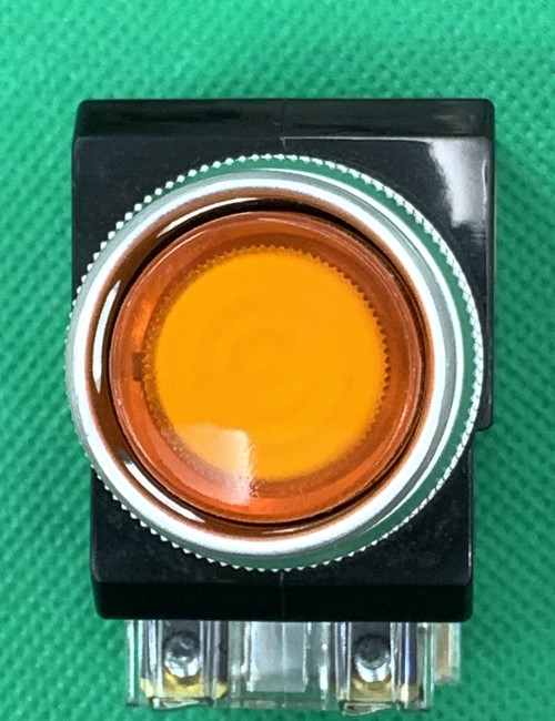 Nút nhấn có đèn LED màu vàng phi 30 CR-304-A0-Y