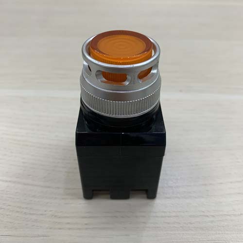Nút nhấn có đèn LED màu vàng phi 30 CR-304-D0-Y