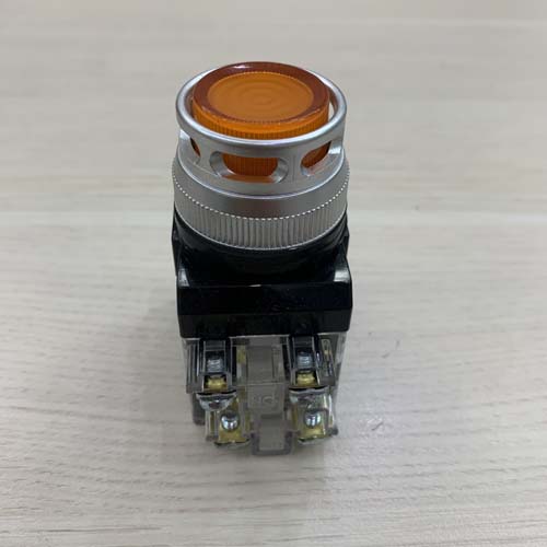 Nút nhấn có đèn LED màu vàng phi 30 CR-304-D0-Y