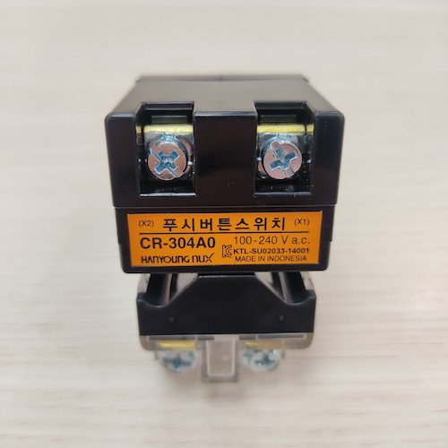 Nút nhấn có đèn LED màu xanh phi 30 CR-304-A0-G