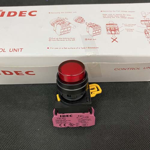 Nút nhấn có đèn màu đỏ Idec YW1L-M2E01QM3R