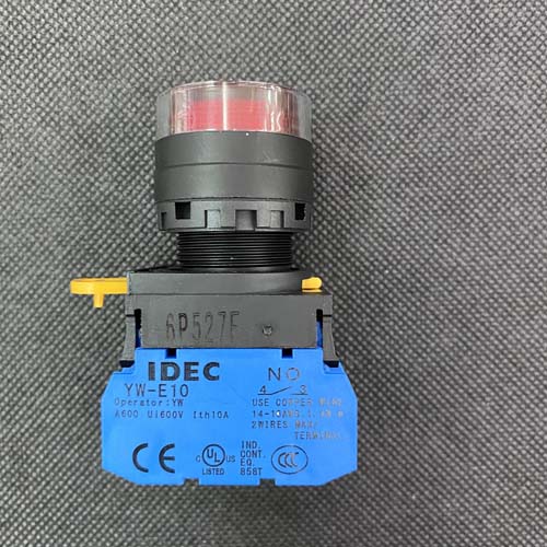 Nút nhấn có đèn phi 22 màu xanh lá Idec YW1L-AF2E10QM3G