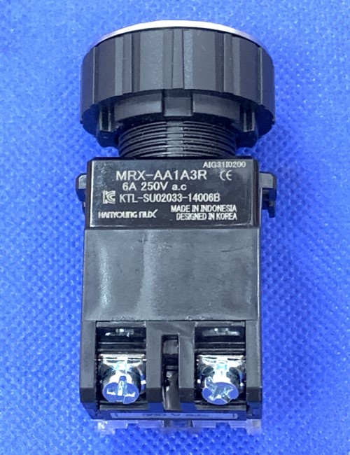 Nút nhấn có đèn phi 30 Hanyoung MRX-AA1A3R HANYOUNG NUX