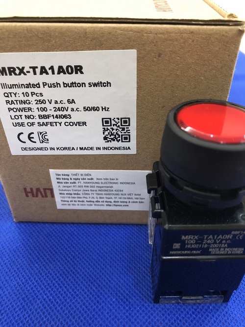 Nút nhấn có đèn viền nhựa Hanyoung MRX-TA1A0R