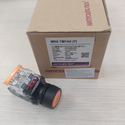 Nút nhấn có đèn viền nhựa Hanyoung MRX-TM1A0Y