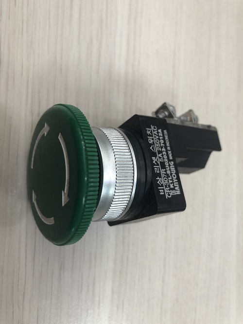 Nút nhấn dừng khẩn giữ phi 30 màu xanh CR-307R-1G