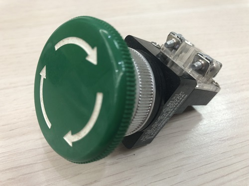 Nút nhấn dừng khẩn giữ phi 30 màu xanh CR-307R-1G