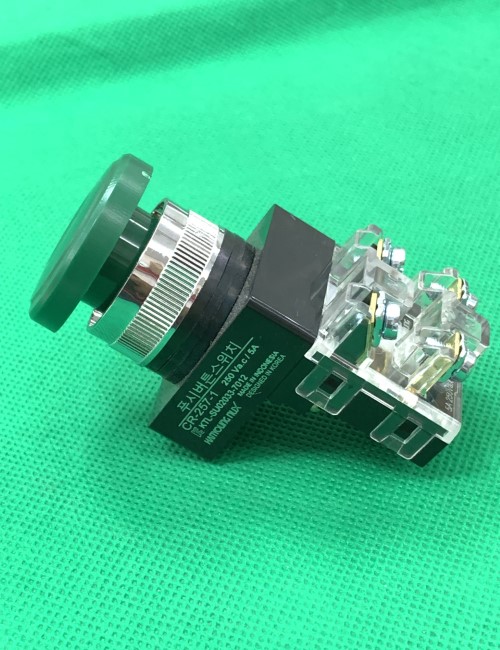 Nút nhấn dừng khẩn không giữ phi 25 màu xanh CR-257-1G