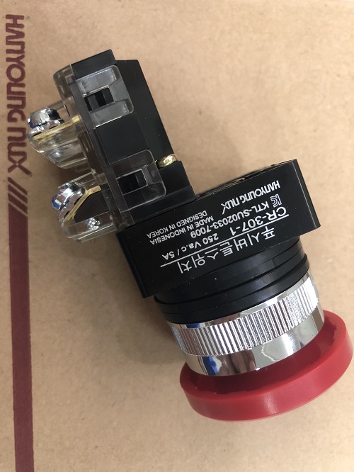 Nút nhấn dừng khẩn không giữ phi 30 màu đỏ CR-307-1R