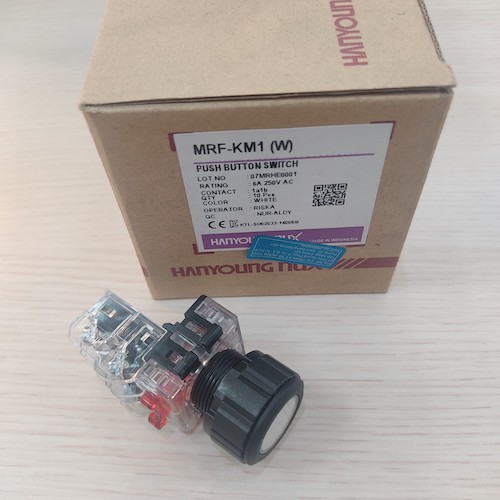 Nút nhấn không đèn Hanyoung MRF-KM1W