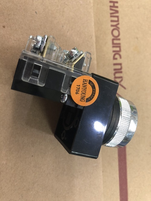 Nút nhấn không đèn màu vàng CR-251-1Y