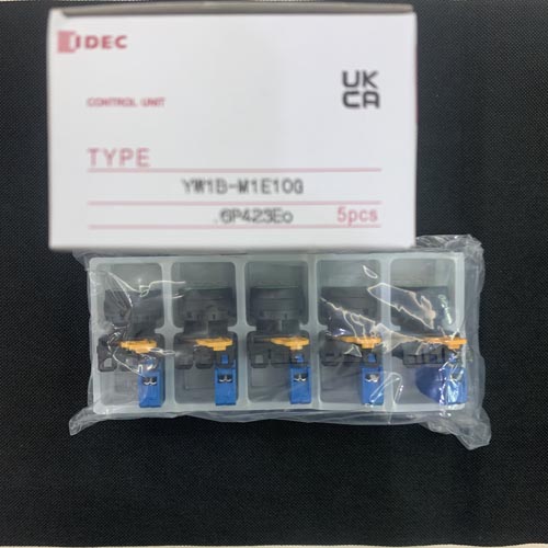 Nút nhấn không đèn, nhấn nhả, IP65 ngoài mặt tủ, màu xanh YW1B-M1E10G