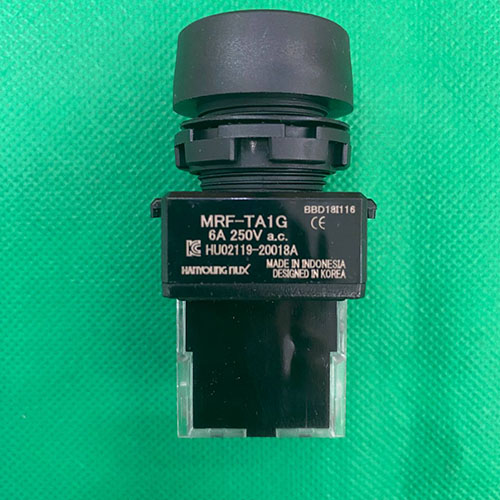 Nút nhấn không đèn viền nhựa màu xanh MRF-TA1G