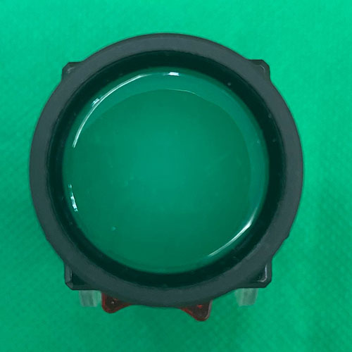 Nút nhấn không đèn viền nhựa màu xanh MRF-TA1G