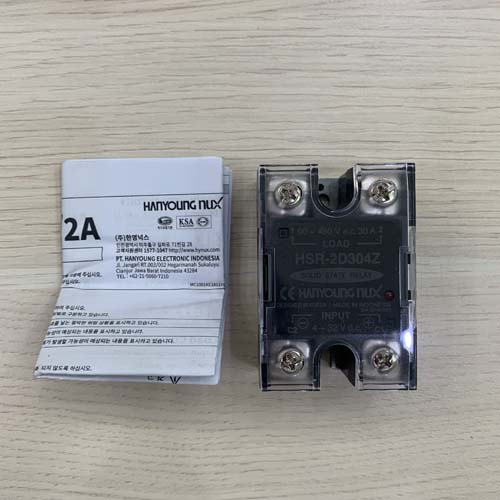 Relay bán dẫn một pha Hanyoung Nux HSR-2D304Z Relay bán dẫn một pha Hanyoung Nux HSR-2D304Z