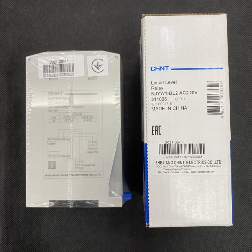 Relay báo mức nước Chint 5 chân NJYW1-BL2 AC220V