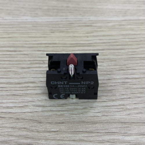 Tiếp điểm phụ nút nhấn NP2 CHINT BE-102