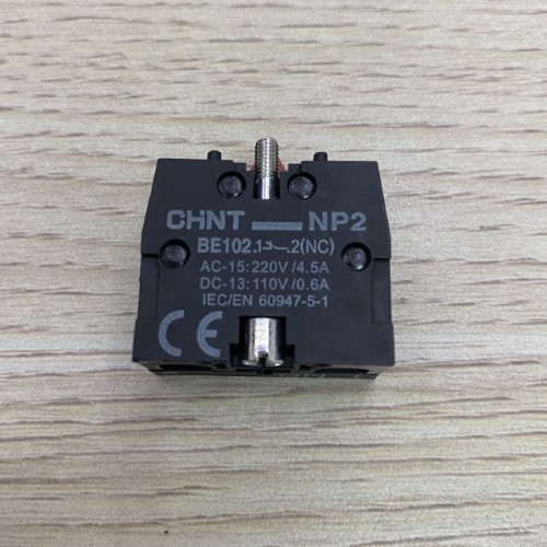 Tiếp điểm phụ nút nhấn NP2 CHINT BE-102